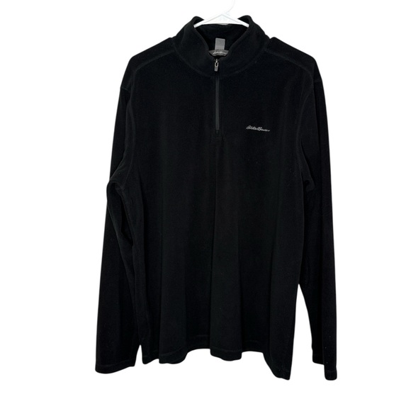 Eddie Bauer Other - Eddie Bauer Men's Black 1/4 Zip Fleece Top Large
